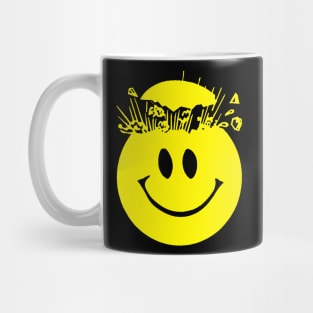 Exploding Acid House 80s Smiley Face Mug